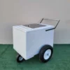 Classic Popsicle Cart Standard Size White with Thick Tires