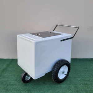 Classic Popsicle Cart Standard Size White with Thick Tires