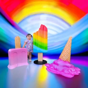 48.5” Multicolor Standing Popsicle Prop