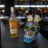 Black Skull Tequila Flight Tray with Lights
