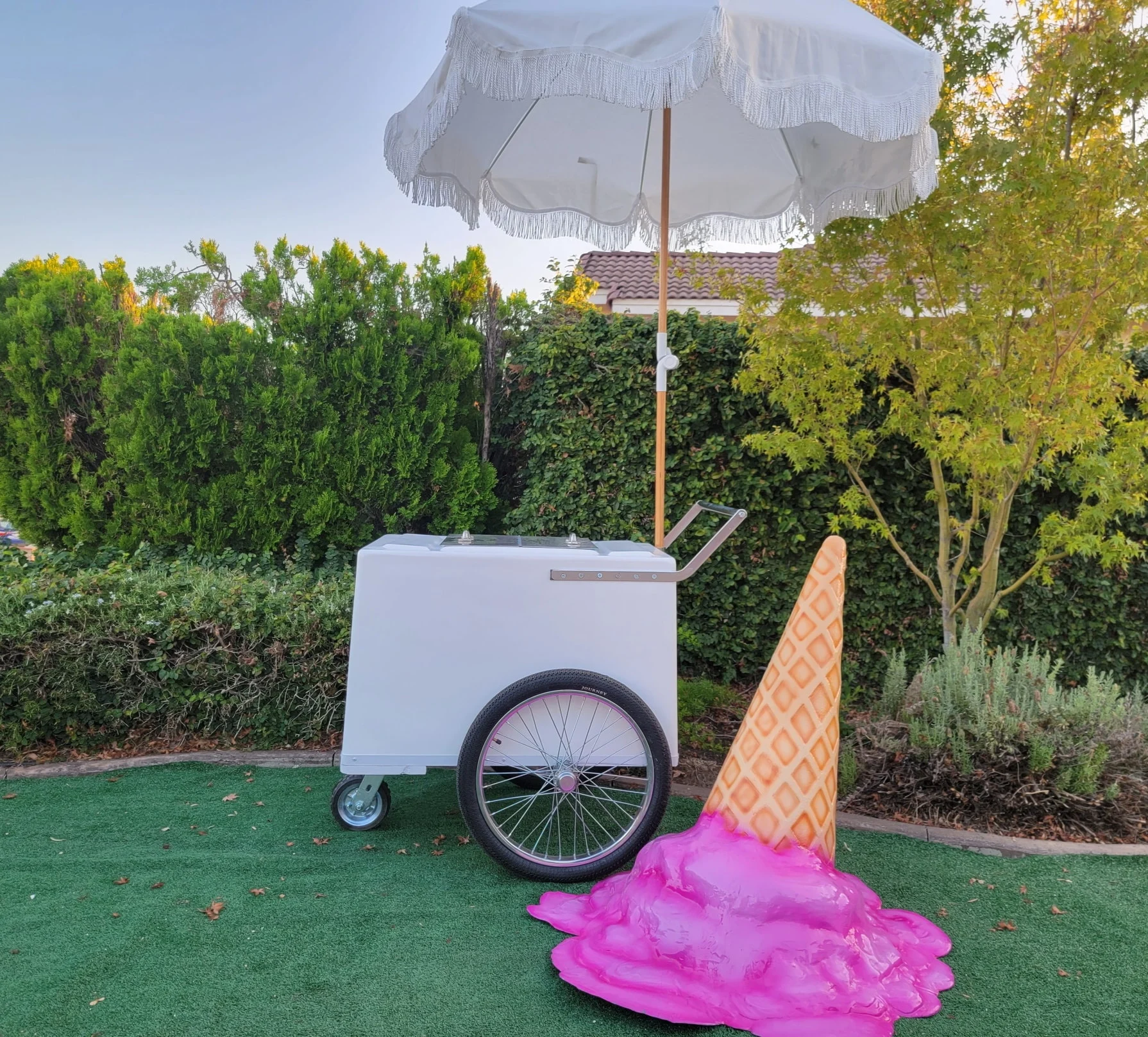 Melting Ice Cream Cone Prop 33.75” Upside Down