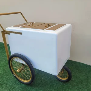 Popsicle Cart with Gold Trim Standard Size