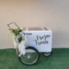 Standard Size Popsicle Cart with Chrome Trim and Bicycle Tires