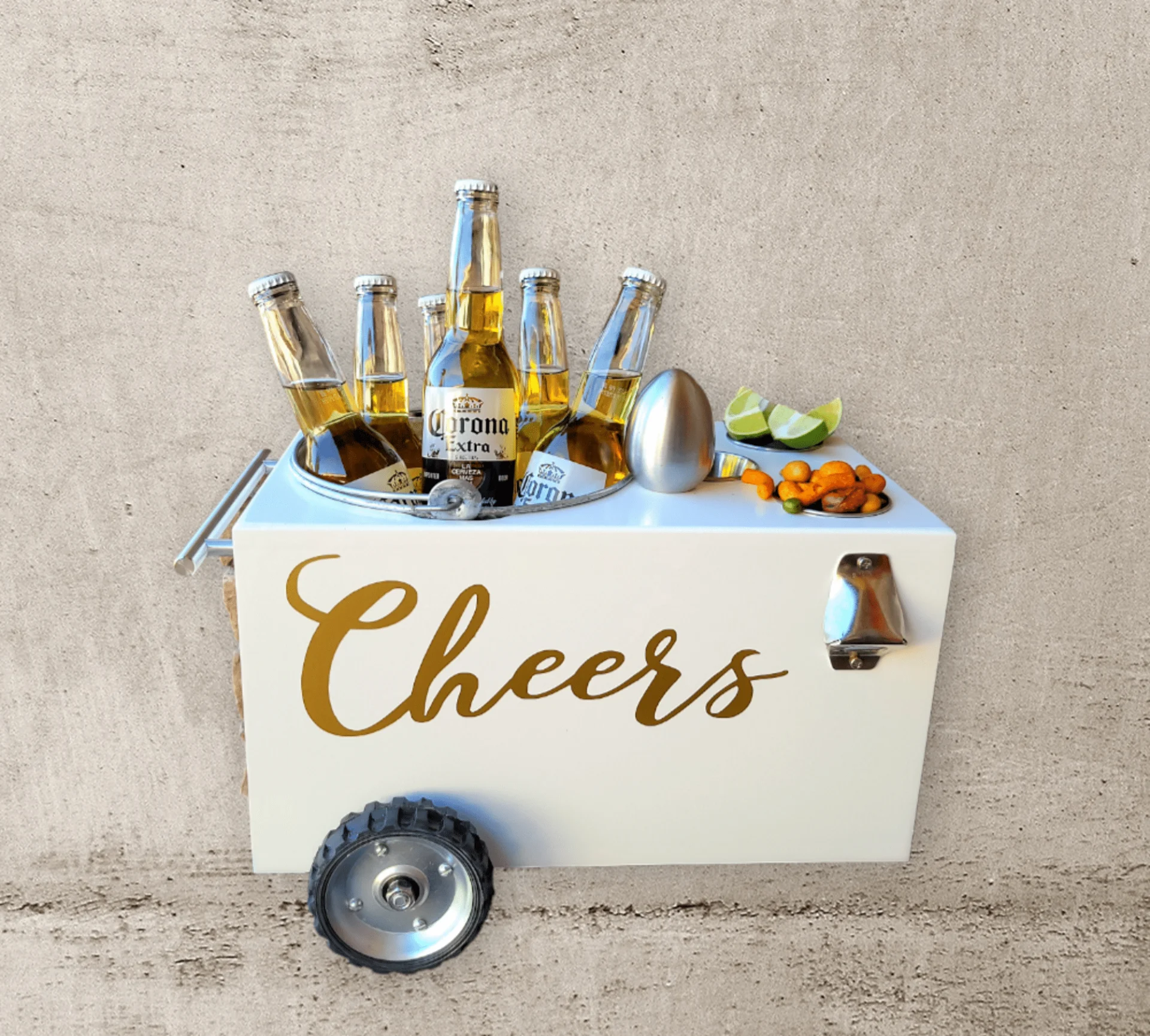 Table Top Beer Bucket Cart