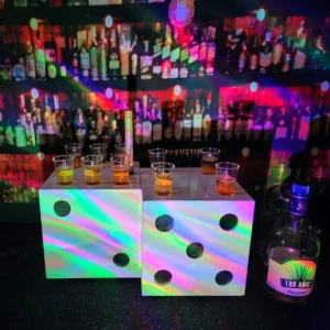 Dice Shaped Tasting Flight Tray