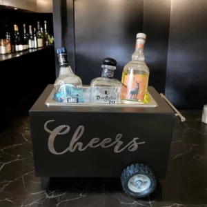 Bottle service Table Top Bar Cart