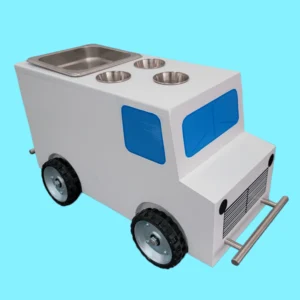 Bus Shaped Snack Cart Table Top