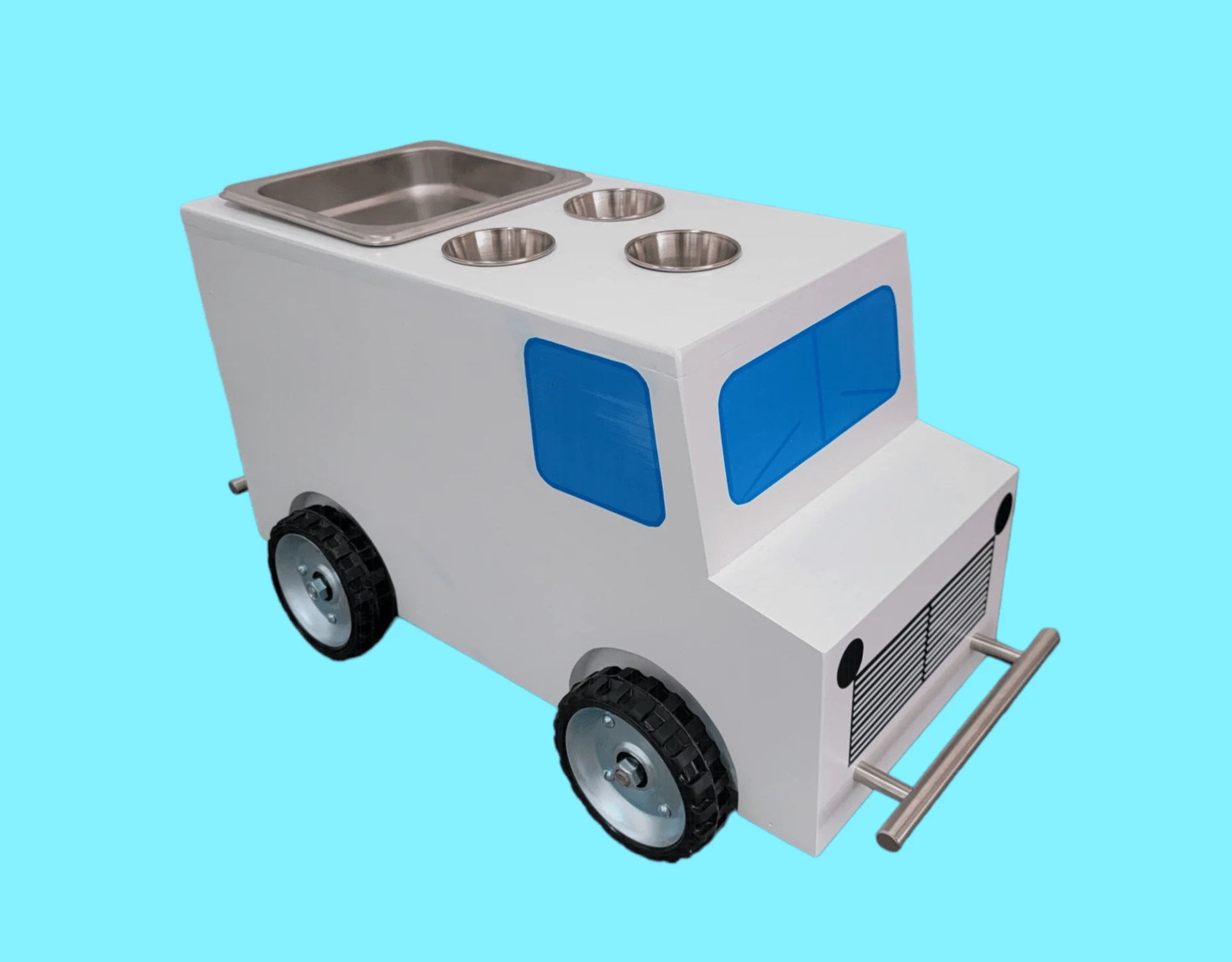 Bus Shaped Snack Cart Table Top