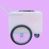 Standard Popsicle Cart with White Painted Trim